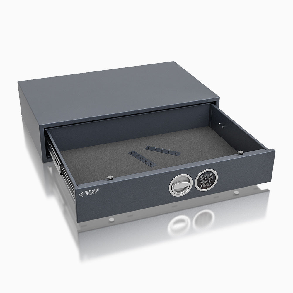 Domový trezor DR 40-02 s kódovým zámkom, vo farbe RAL 7024