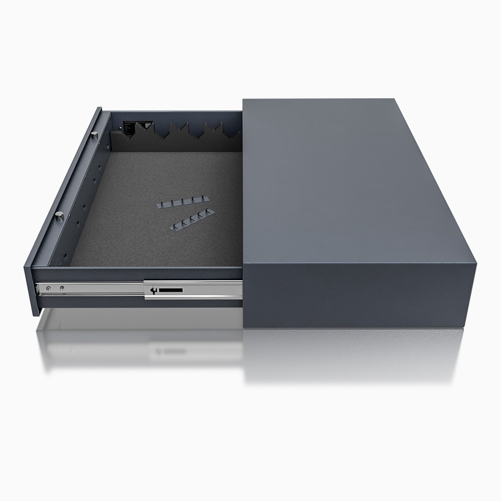 Skriňa na zbrane DR 50-03  s kódovým zámkom, vo farbe RAL 7024