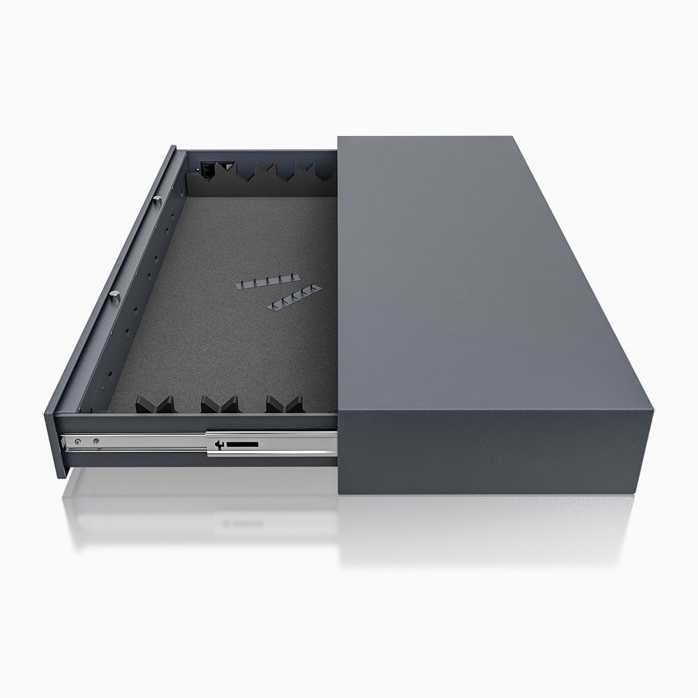 Skriňa na zbrane DR 50-04  s kódovým zámkom, vo farbe RAL 7024
