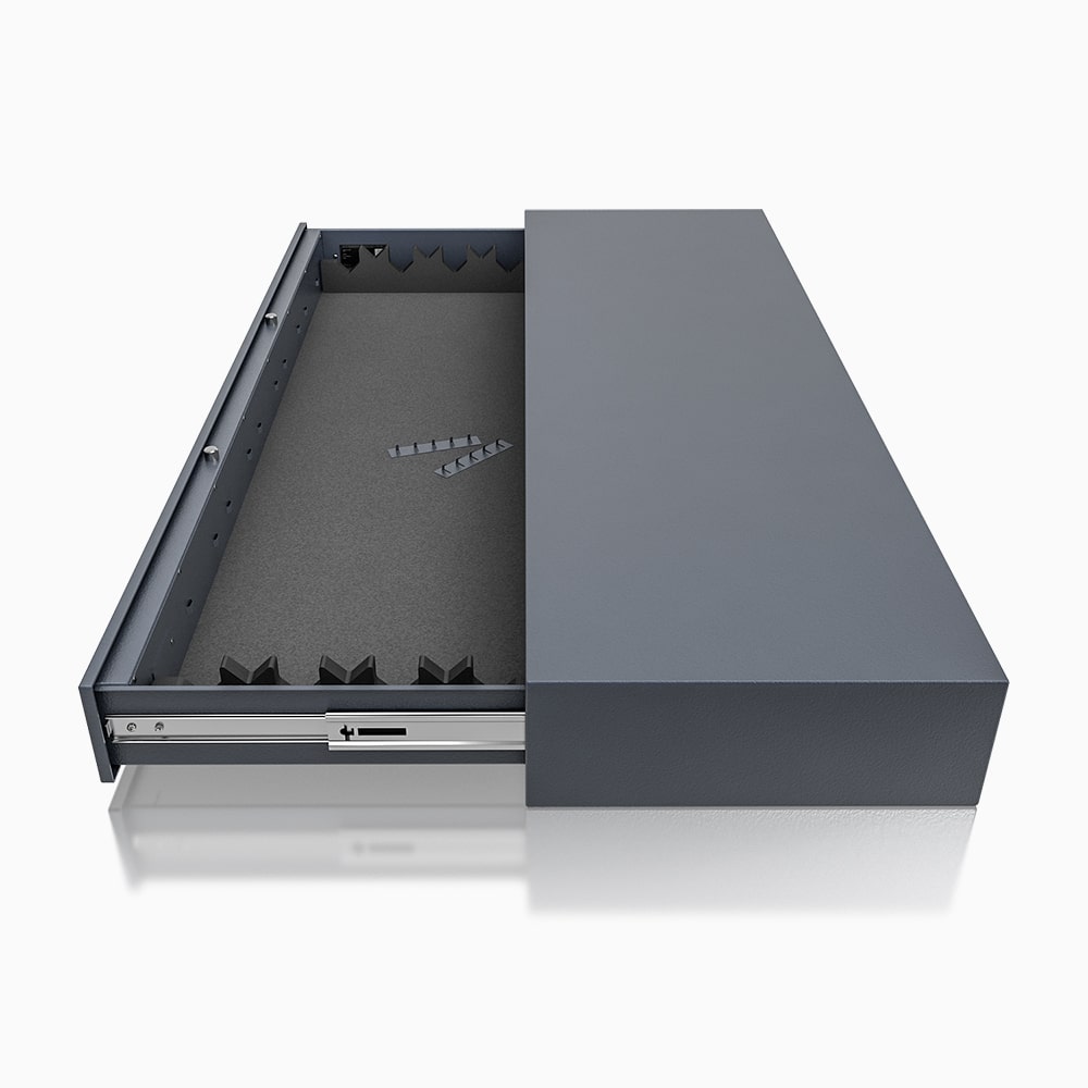Skriňa na zbrane DR 50-05  s kódovým zámkom, vo farbe RAL 7024